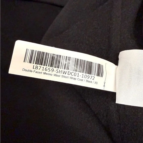 Quince Double-Faced Merino Wool Draped Collar Wrap Coat - Picture 5 of 6